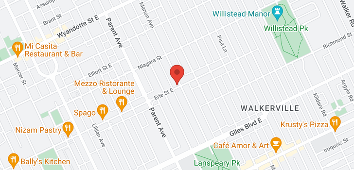 map of 1090 ERIE ST E